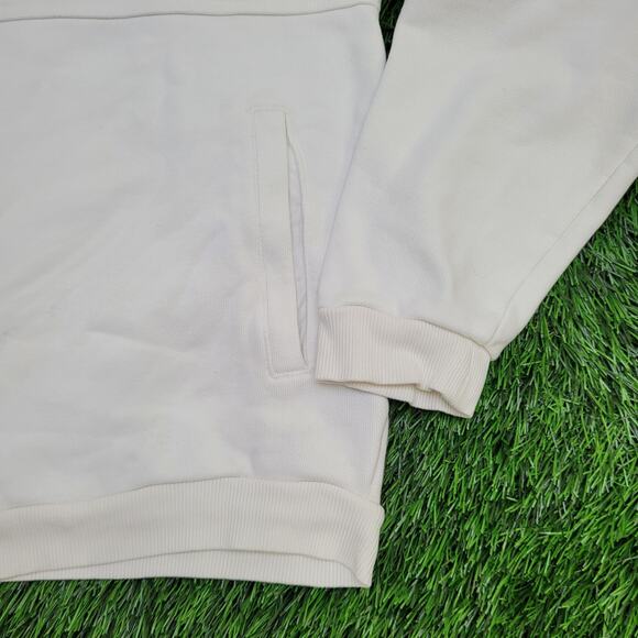 Adidas Zip Jacket Large 23x24 White Embroidered Trefoil Logo - Picture 14 of 16